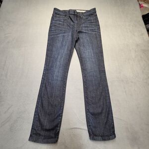 DKNY Jeans Womens 10 Blue Skinny Straight Leg Classic Fit Distressed